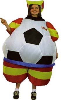 costume di carnevale VESTITO PALLONE GONFIABILE SPAGNA